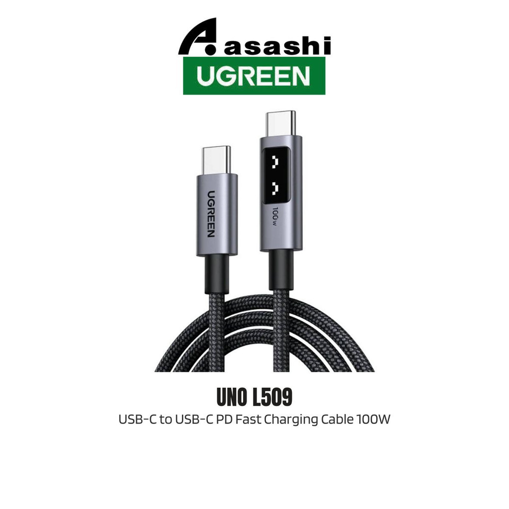 Ugreen UNO USB-C to USB-C PD สายชาร์จเร็ว 100W 2m
