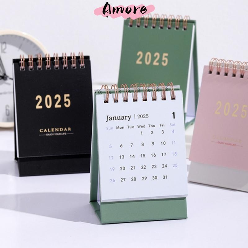 Amore Calendar 2024-2025 ปฏิทิน 18 เดือนปฏิทินจากเดือนกรกฎาคม 2024-December 2025 Twin-Coil Binding ป