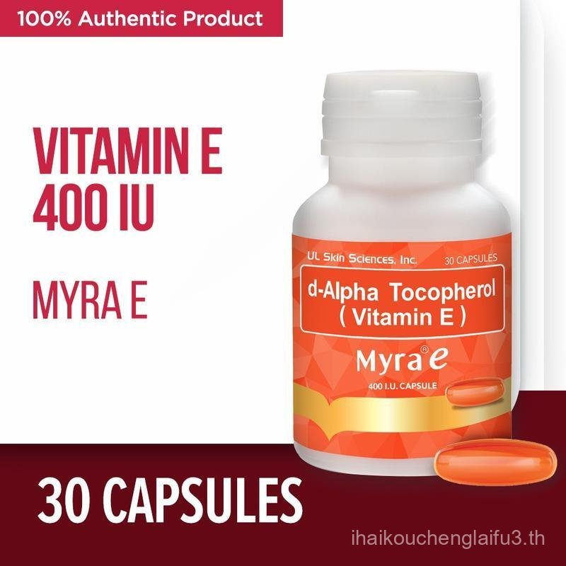 Myra E 400 IU 30s Bottle (d-Alpha Tocopherol - วิตามินอี)