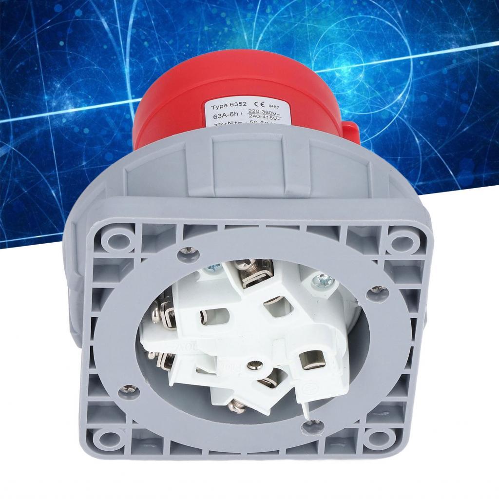 Meily_fun.th Aviation Connector Outlet ไนลอนทองเหลืองซ็อกเก็ตอุตสาหกรรมสำหรับสภาพแวดล้อมต่างๆ AC 220