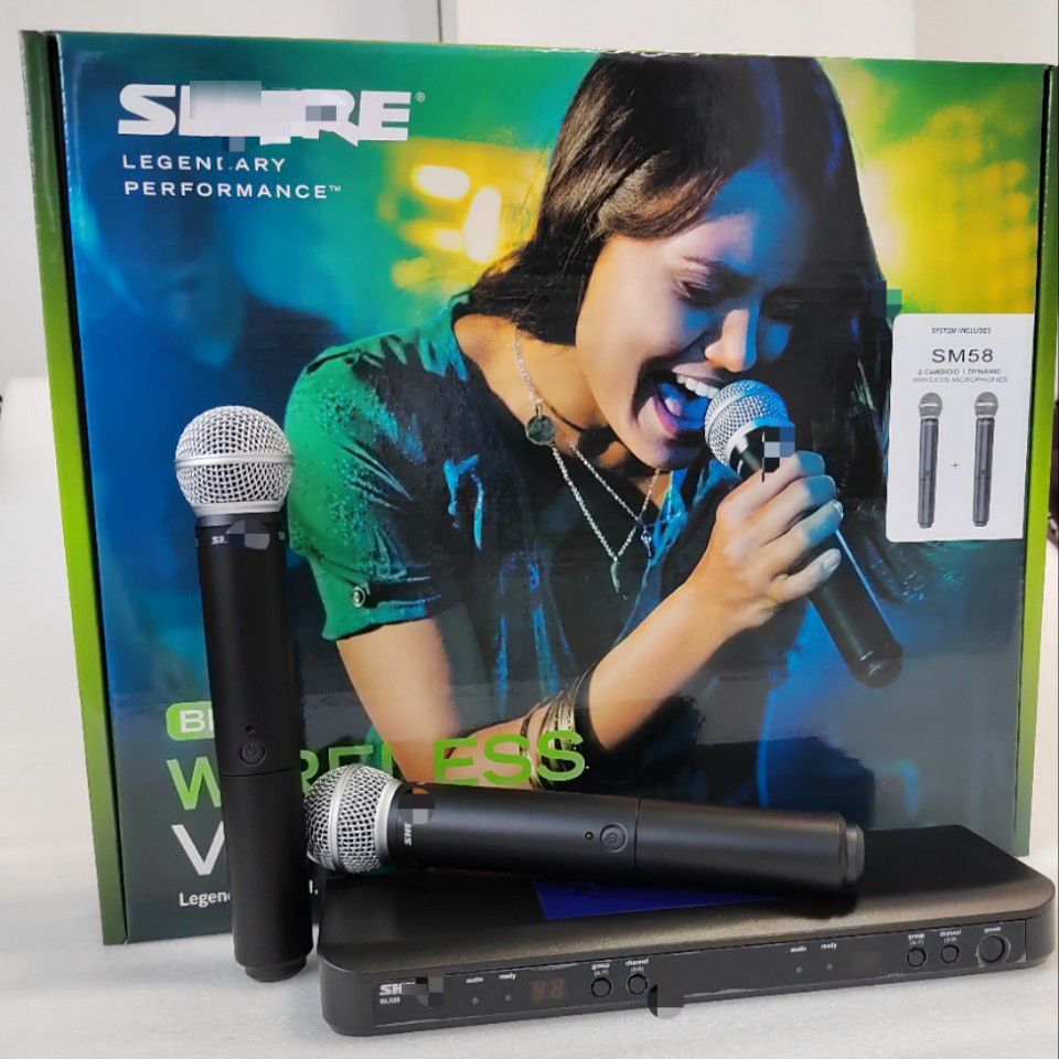 BLX288/BETA58A SM58 PG58 ไมโครโฟนไร้สายหนึ่งสําหรับสองขั้นตอนประสิทธิภาพไมโครโฟนแบบไดนามิก