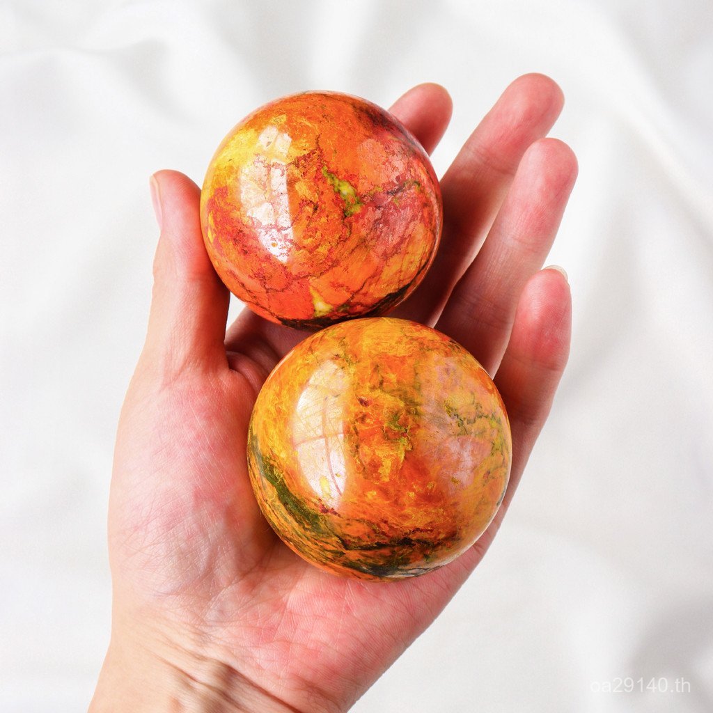 หินทอง Feng Shui Ball ตกแต่ง Ball แหล่งเครื่องประดับคริสตัลธรรมชาติโรงงาน Donghai คริสตัลบอล Cocksco