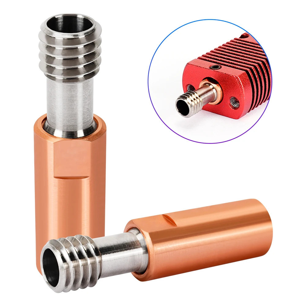 Ender3 Cr10 Bi-metal Heatbreak ไทเทเนียมทองแดงคอเรียบ 1.75 มม.ความร้อนสําหรับ Cr10 Ender 5/3 Cr-10s 