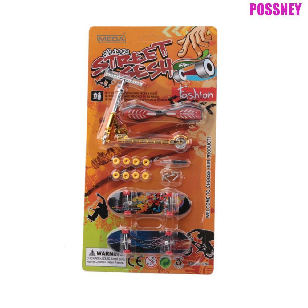 POSSNEY Finger Skateboard Finger Scooter Finger Toy Surfing Toys นวัตกรรมเด็กของขวัญจําลอง Collector