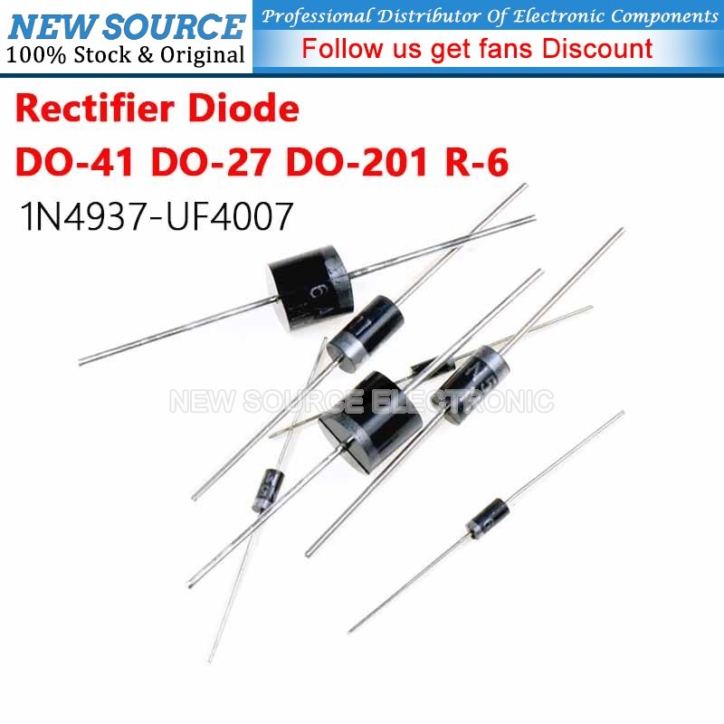 [20-100PCS] 1N5404 Rectifier Diode 6A10 10A10 20A10 1N5408 UF4007 UF 1N 4937 5819 5399 5401 5402 540