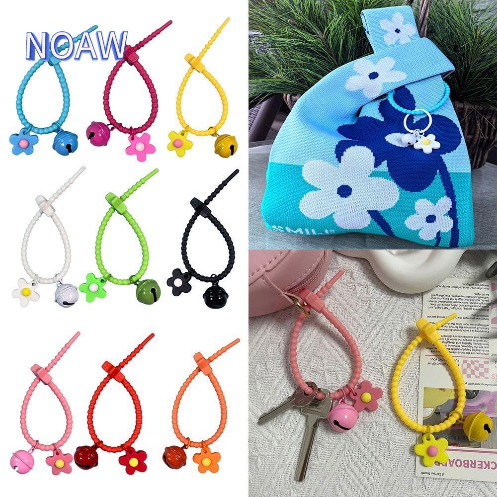 จี้ดอกไม้สีสันสดใส และพวงกุญแจซิลิโคนน่ารัก สำหรับกระเป๋าและห้อยคอ