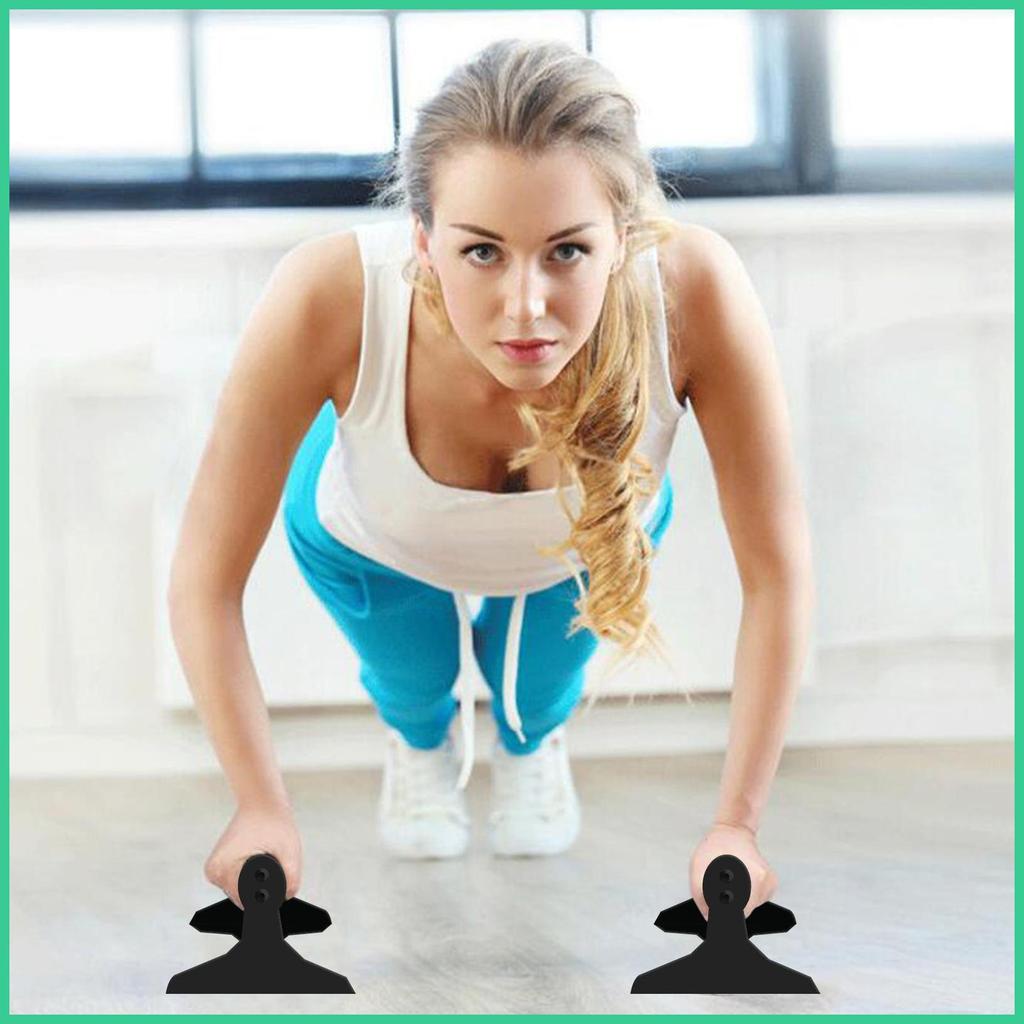 Push Up Bars สําหรับชาย Anti-Slip ไม้ตามหลักสรีระศาสตร์ Paralettes Strength การฝึกอบรม Dip ขาตั้งสํา