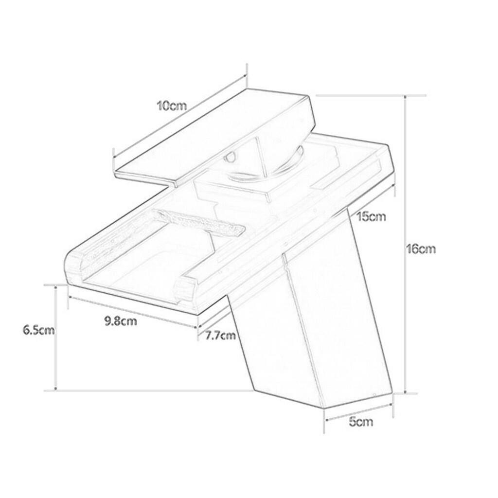 [svzfjuv] LED Bathroom Sink Faucet Bathroom Faucet Brass Deck Mounted Single Hole Bathroom Vessel Si
