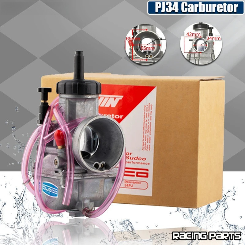 รถจักรยานยนต์ PJ34 Carburateur Universal ใช้ได้กับ Keihin Pj 34 มม.200-300cc Carb Yamaha Banshee YFZ