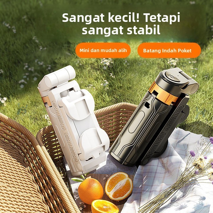 JC-25 ไม้เซลฟี่ขนาดเล็กพิเศษสําหรับเดินทางแบบพกพาที่เก็บของแบบตั้งพื้น Quadruple โทรศัพท์มือถือ Phot