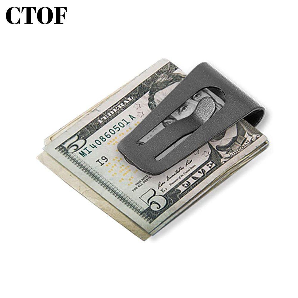 CTOF Cash Holder Smart Black Fashion Slim Wallet