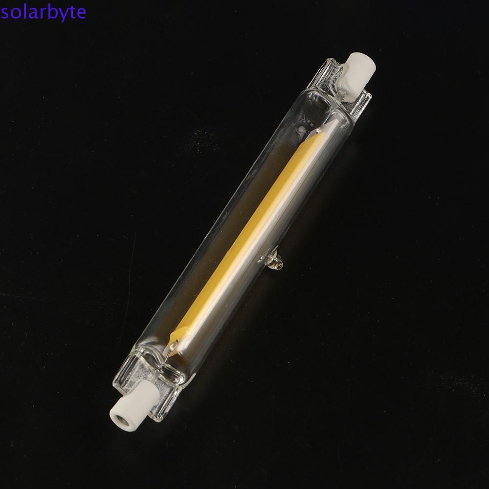 SOLARBYTE R7S หลอดโคมไฟ,หรี่แสงได้ 110v/220v COB Tube Bulb, Retro เปลี่ยน 360 Glow Halloween