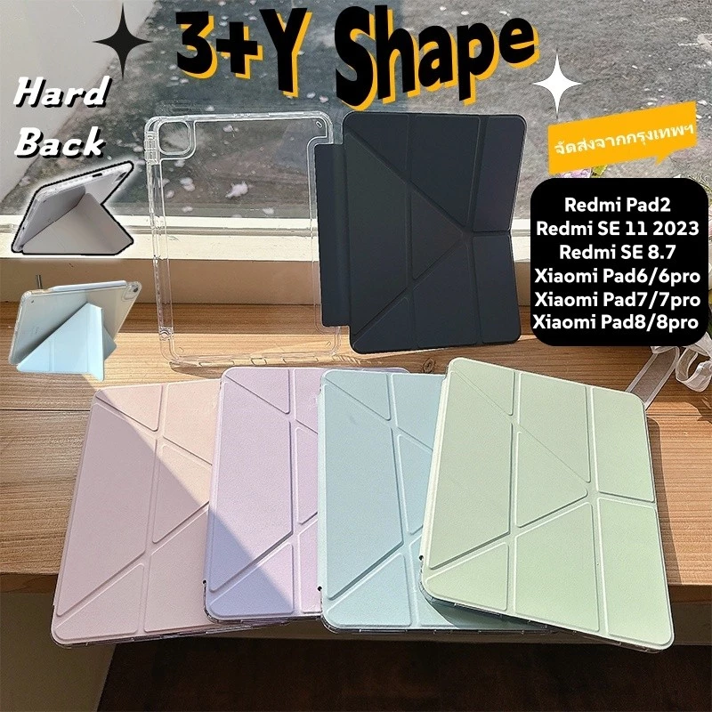 FORเคส Redmi Pad Pad2/SE 11/SE8.7 Redmi pad2 9.7 mi8/8pro Mi7/Pad 7pro Pad6 Pro 6เคสสำหรับไอแพด ขอบใส มีที่ใส่ปากกาจัดส