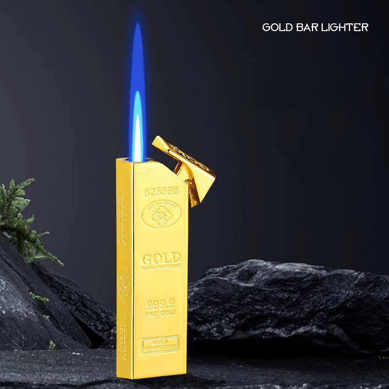 ไฟแช็คพองลมรูปแท่งทองคำบางเฉียบ WG901 ของขวัญสร้างสรรค์สำหรับเพื่อน