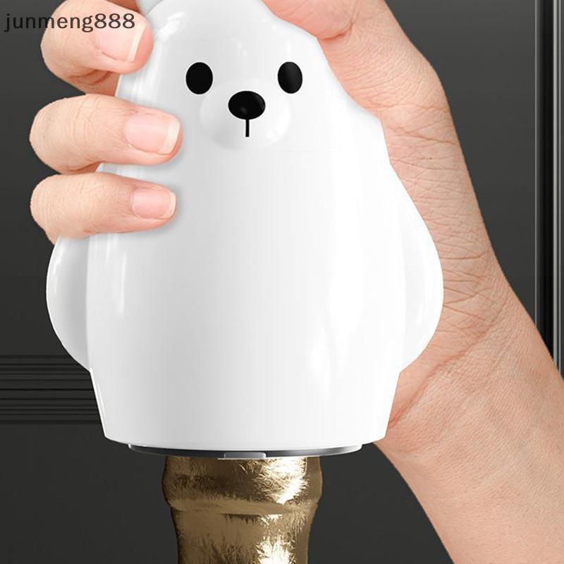 Junmeng888 ใหม่ Polar Bear ที่เปิดขวดแม่เหล็กมัลติฟังก์ชั่นแบบพกพาที่เปิดขวดอัตโนมัติ Bar Gadgets อุ