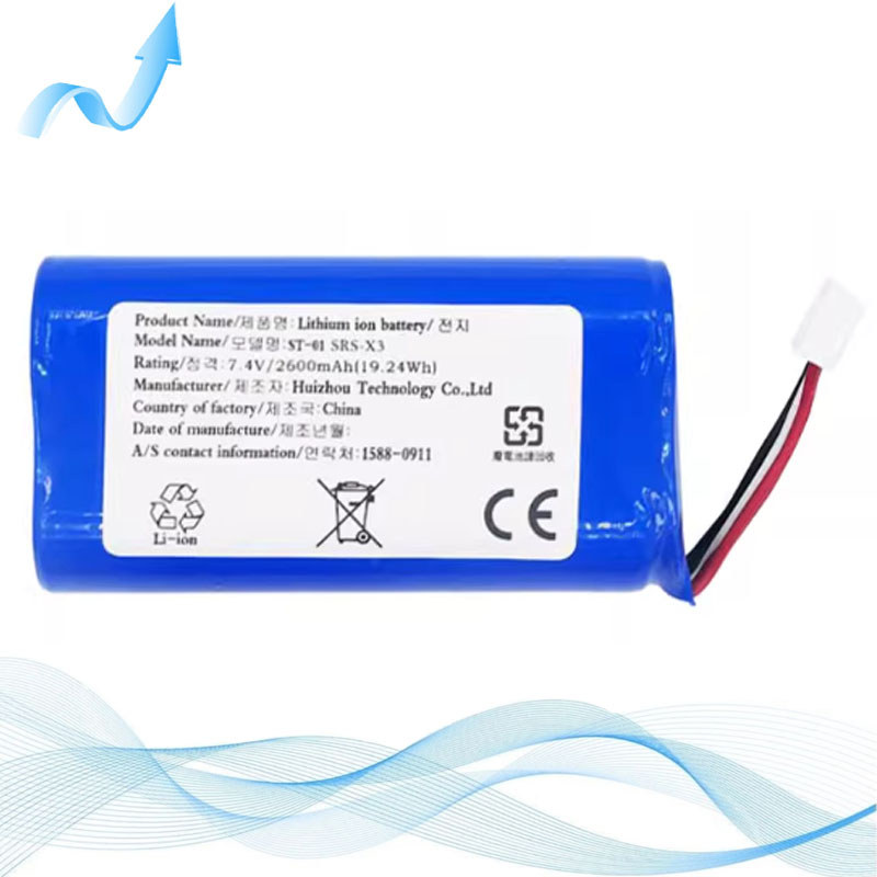 ยี่ห้อใหม่ 7.4V 2600mAh เหมาะสําหรับ Sony SRS-X3/XB2/XB20 ลําโพงบลูทูธแบตเตอรี่ ST-01