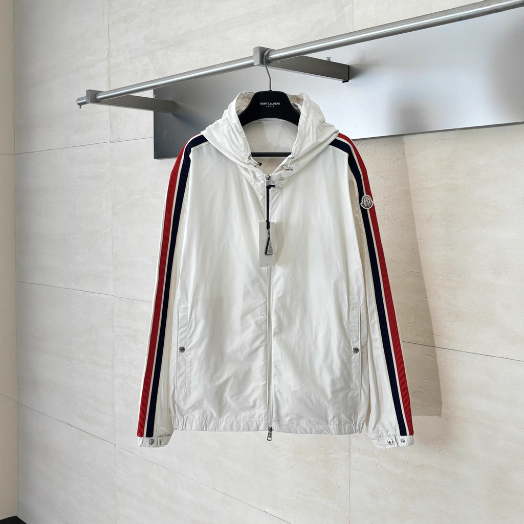 PUFG Moncl'''' New Color Woven Ribbon Trim Zipper Jacket Coat Unisex Celebrity Style Trendy