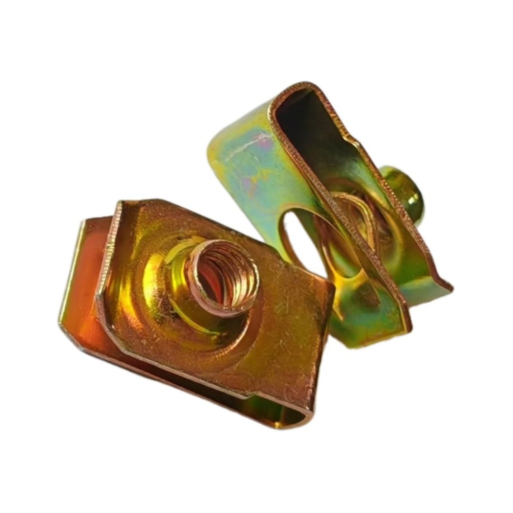 Q312 B-Type Reed Nut Cassette อุปกรณ์เสริมชุบสังกะสีแผ่นโลหะ Reed Nut รถ U-รูป M5 M6 คลิป Nut R37W