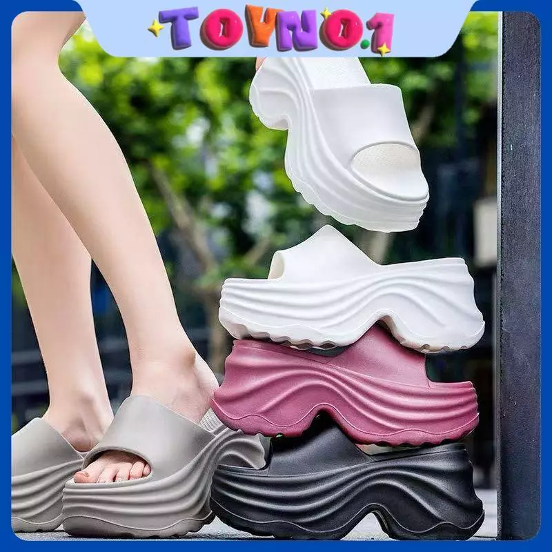 ToyNo.1🧸พร้อมส่ง🧸"LT-6171" รองเท้าแตะสวม พื้นสูง ดีเทลทรงสวย ใส่ไปเที่ยวทำงาน สบายมี4สี แมตทุกลุค