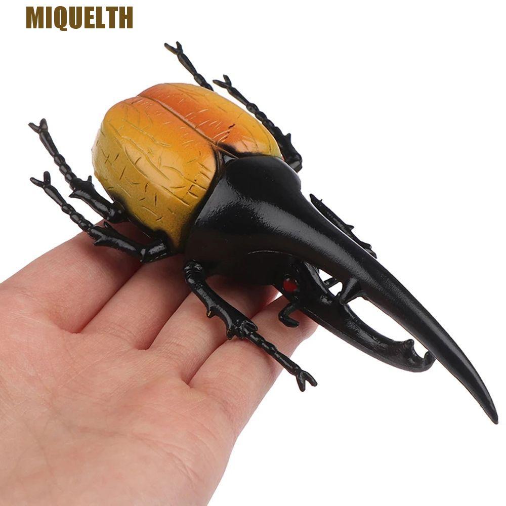 MIQUEL จําลองด้วงโจ๊กของเล่นเด็กด้วงปลอมสัตว์คอลเลกชันเคล็ดลับอุปกรณ์ประกอบฉากวิทยาศาสตร์ของเล่นแมลง