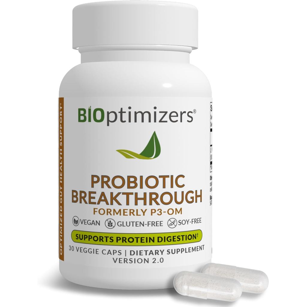 BiOptimizers Probiotic Breakthrough – Lactobasil Plantarum OM Probiotics & Prebiotics อาหารเสริมเพื่