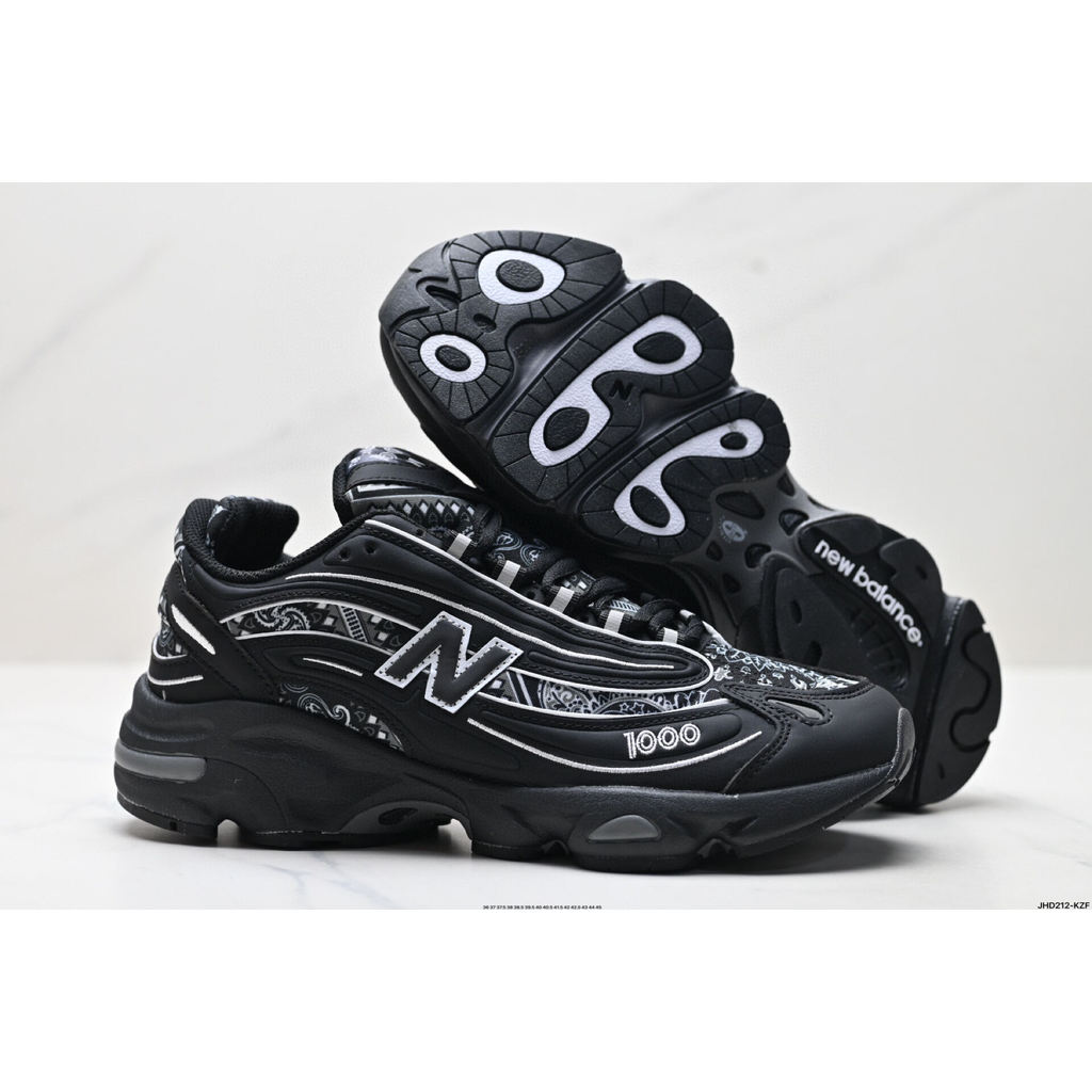 New Balance NB 1000 รองเท้ากีฬาลําลองสไตล์ Daddy M1000TI สีดําสีขาว