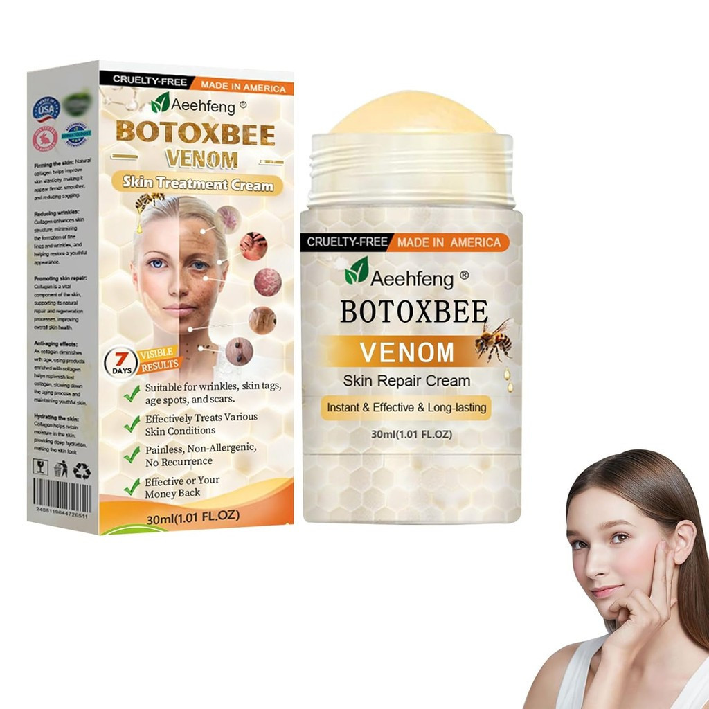 BOTOX Bee Venom Skin Repair Cream, Advanced Botox Bee Venom Firming Serum Stick, Firming & Wrinkle-R