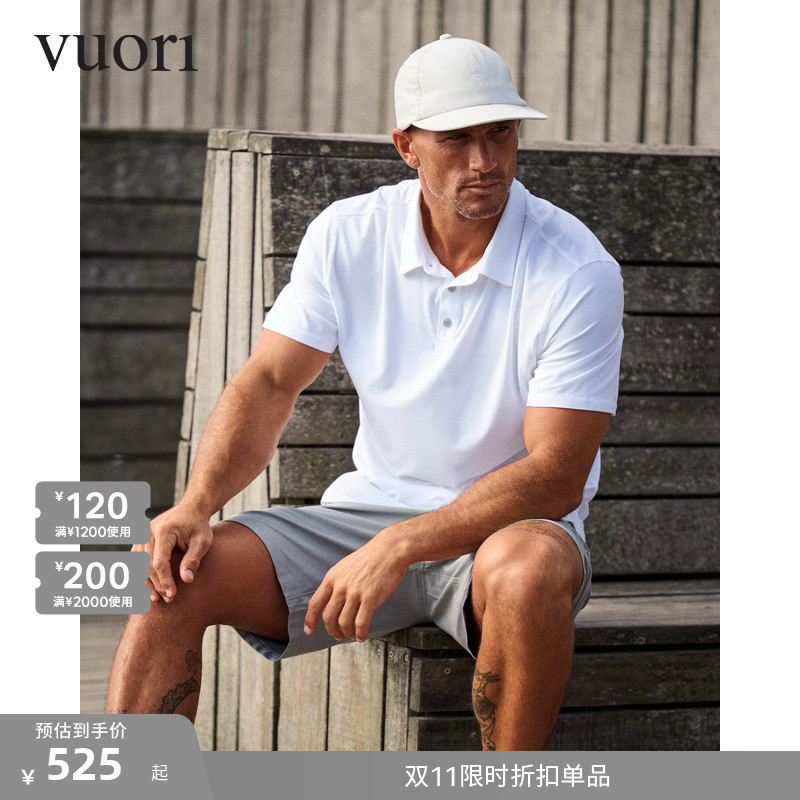 Vuori Strato ผู้ชายคลาสสิกปกเทนนิสกีฬาเสื้อโปโลแขนสั้น Casual Commuter V188