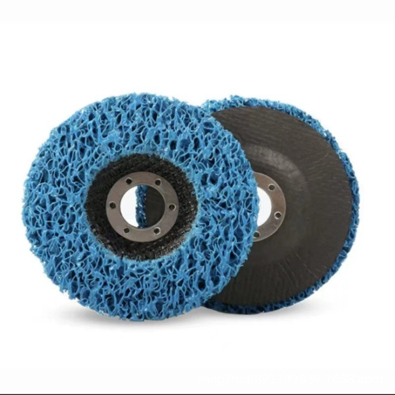 ไม่กินเนื้อเหล็ก 4 นิ้ว ลูกขัดสาหร่าย ใบขัดลอกสีและสนิม 10 ชิ้น ใช้กับสว่าน ขัดสนิม ขัดผิวเรียบ ลูกขัดเงา ใยขัดสาหร่าย - รูปที่ 4