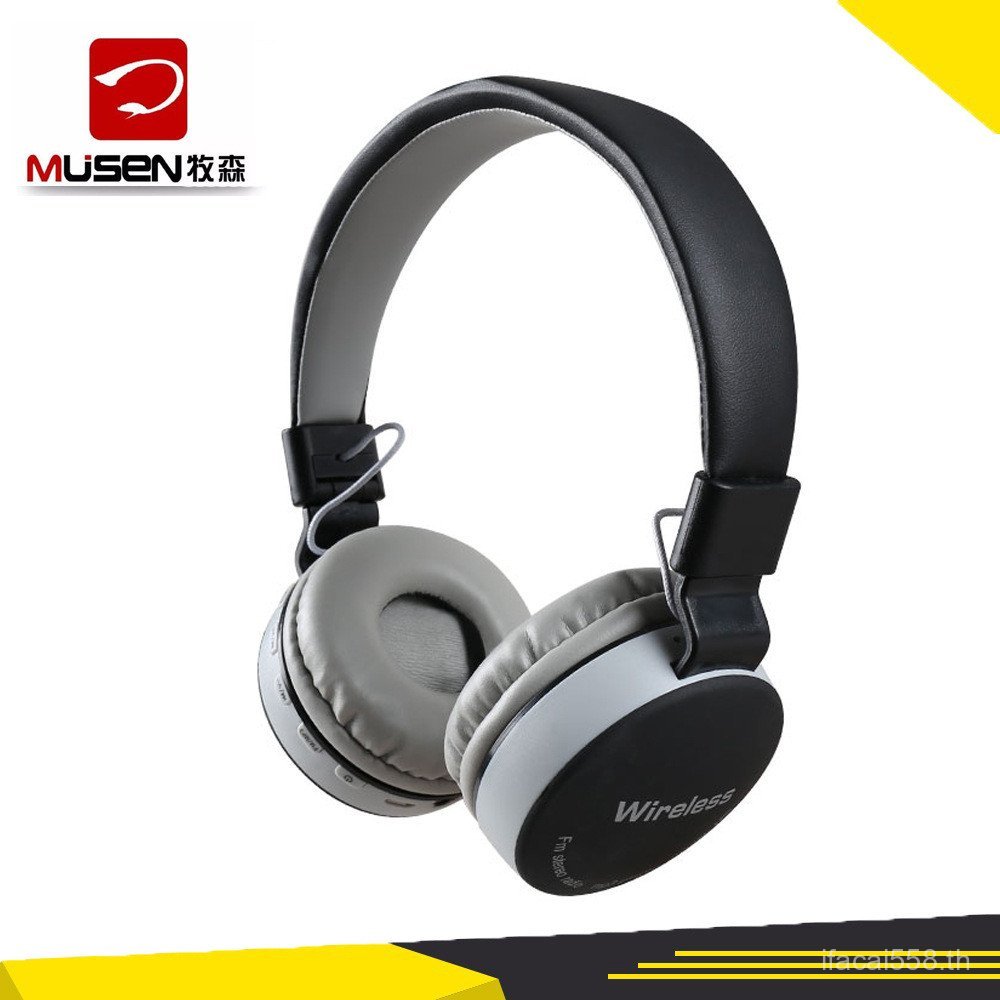 Musen MS-881A ชุดหูฟังสไตล์ใหม่ชุดหูฟังบลูทูธไร้สาย 4.2 การ์ดเพลง FM บลูทูธ 5.1
