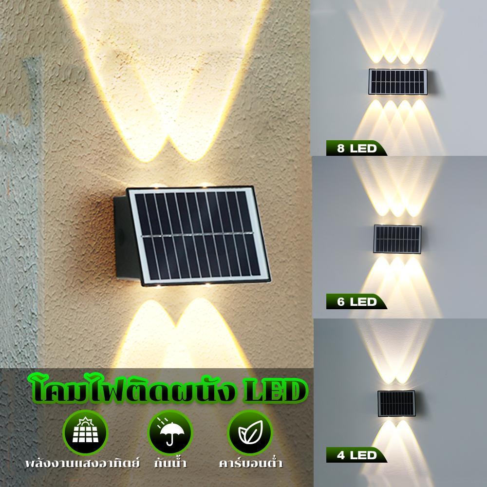 HOT!!! โคมไฟติดผนังกลางแจ้ง LED IP65 Wateproof โคมไฟติดผนัง เรืองแสงขึ้นและลง เปิด/ปิดอัตโนมัติ ไฟสวน ไฟระเบียง