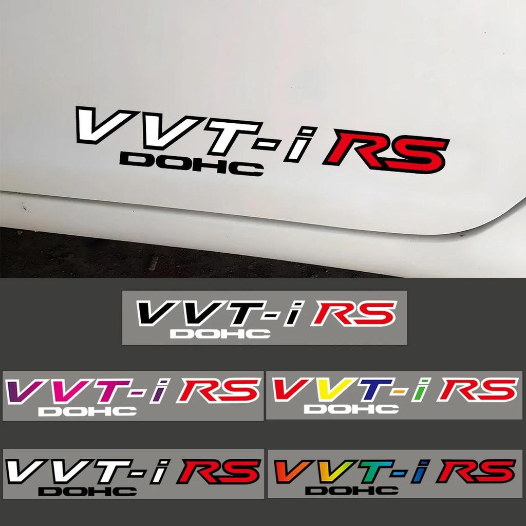 Toyota VVTi RS สะท้อนแสง สติ๊กเกอร์ ตกแต่งรถ รถยนต์ หน้าต่าง Vinyl เทปกันรอย Yaris CHR Corolla Hiace