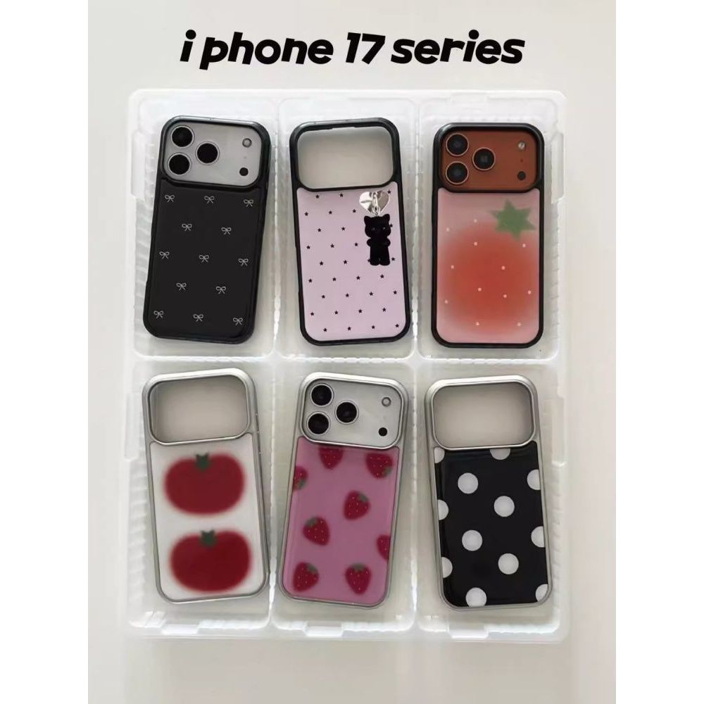 Refreshing Cute Niche Tomato Apple 17Promax16 Epoxy Phone Case Female Korean iPhone1514131211