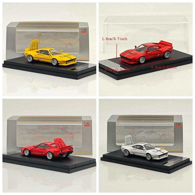 1/64 Hone Model Ferrari Horse Leap 288GTO เปิดฝาครอบจําลองรถรุ่นพร้อมสต็อก