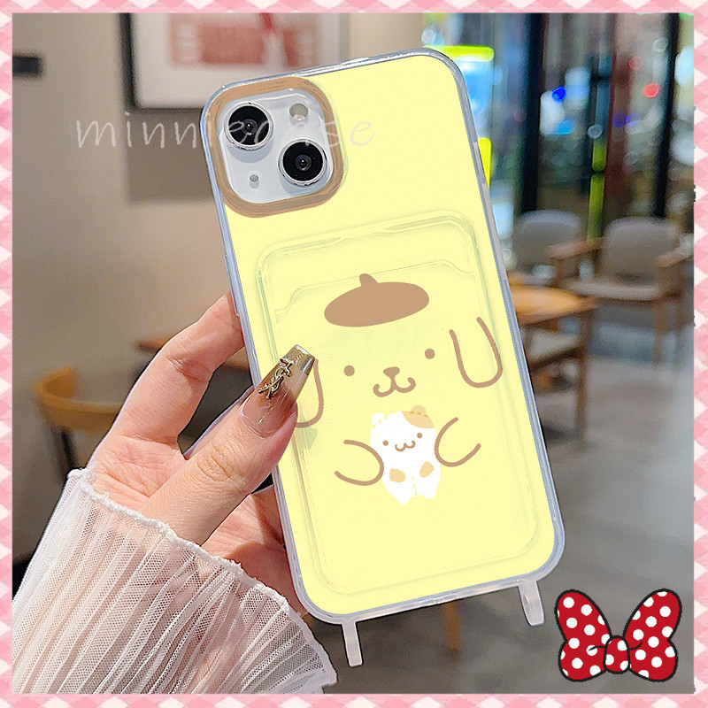 cute puppy เคสใสสามารถใส่บัตรได้สำหรับiPhone 17 16ProMax 15PLUS 14 13 12Pro 11 XS Max XR X 8 7 Plus se2020 ดอกคาเมลเลีย