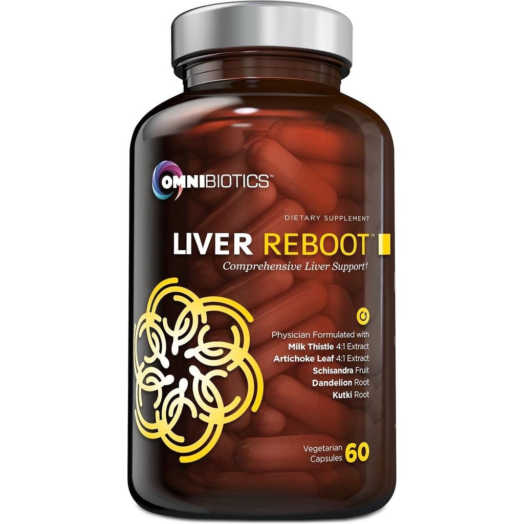 OmniBiotics Liver Cleanse Detox & Repair อาหารเสริม – Milk Thistle, Dandelion Root, Alpha Lipoic Aci