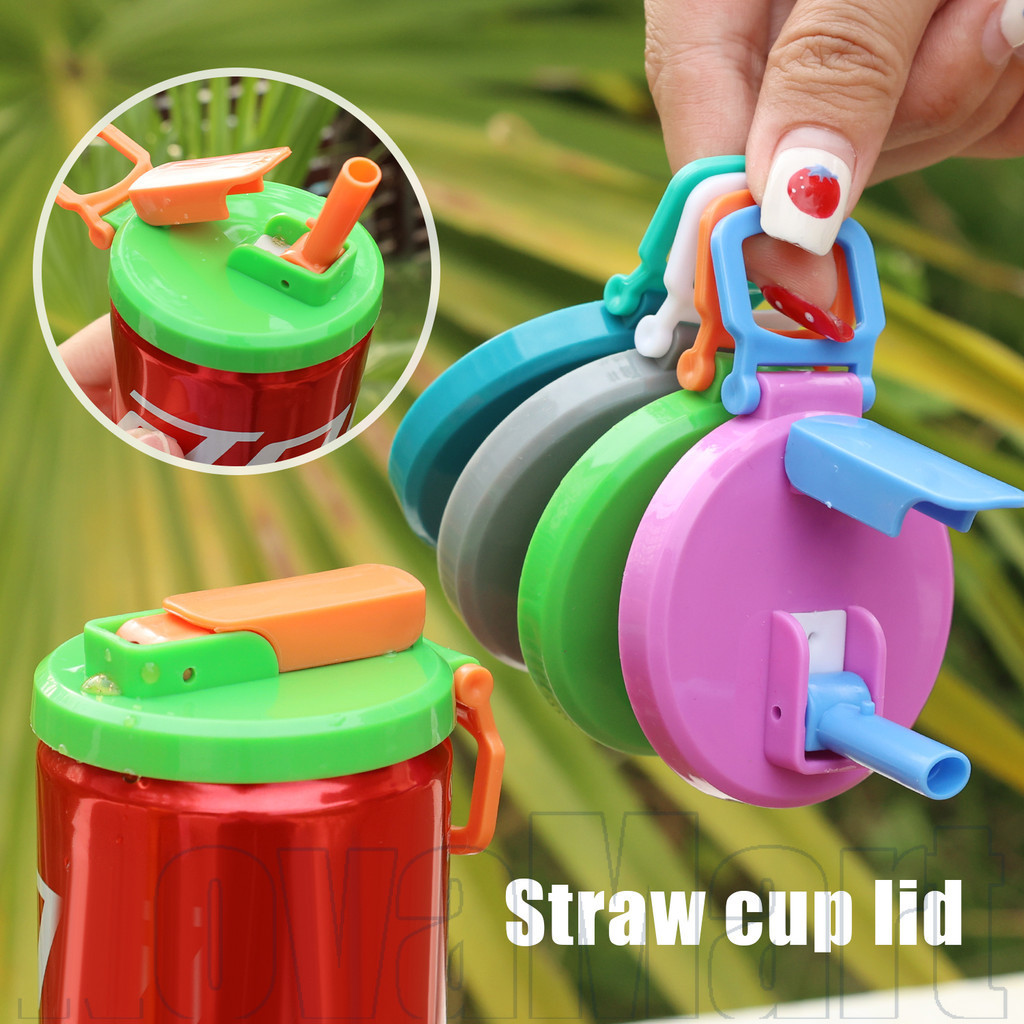 ฝากระป๋องซิลิโคน หน้า พร้อมเทคโนโลยีอัดลมแบบปิดผนึกและหลอดในตัวที่จับแบบพกพาสําหรับไม่มีกระเป๋าถือหกฝาครอบนํากลับมาใช้ใหม่สําหรับปาร์ตี้สํานักง