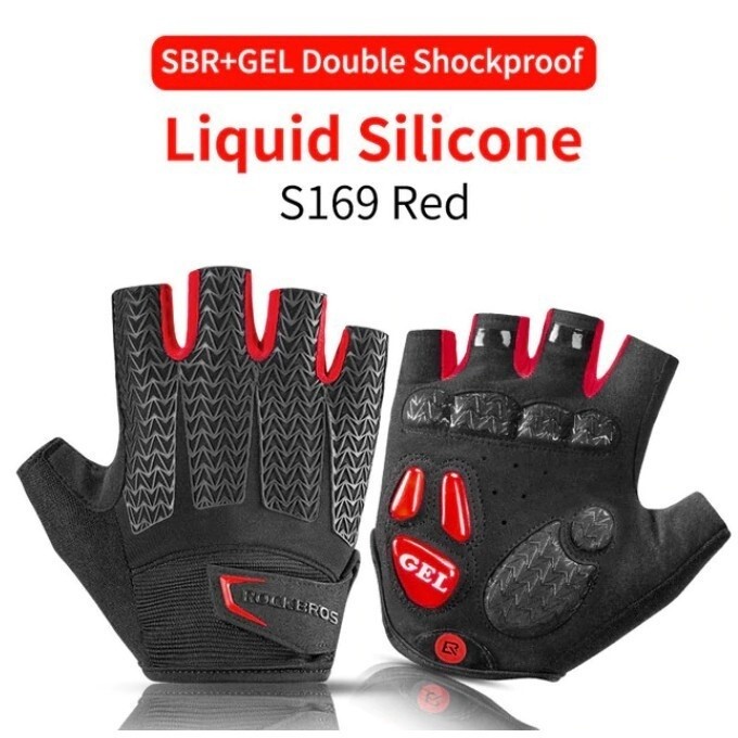 [SG SELLER] RockBros gloves Cycling gloves bicycle gloves Fitness gloves bicycle accessories