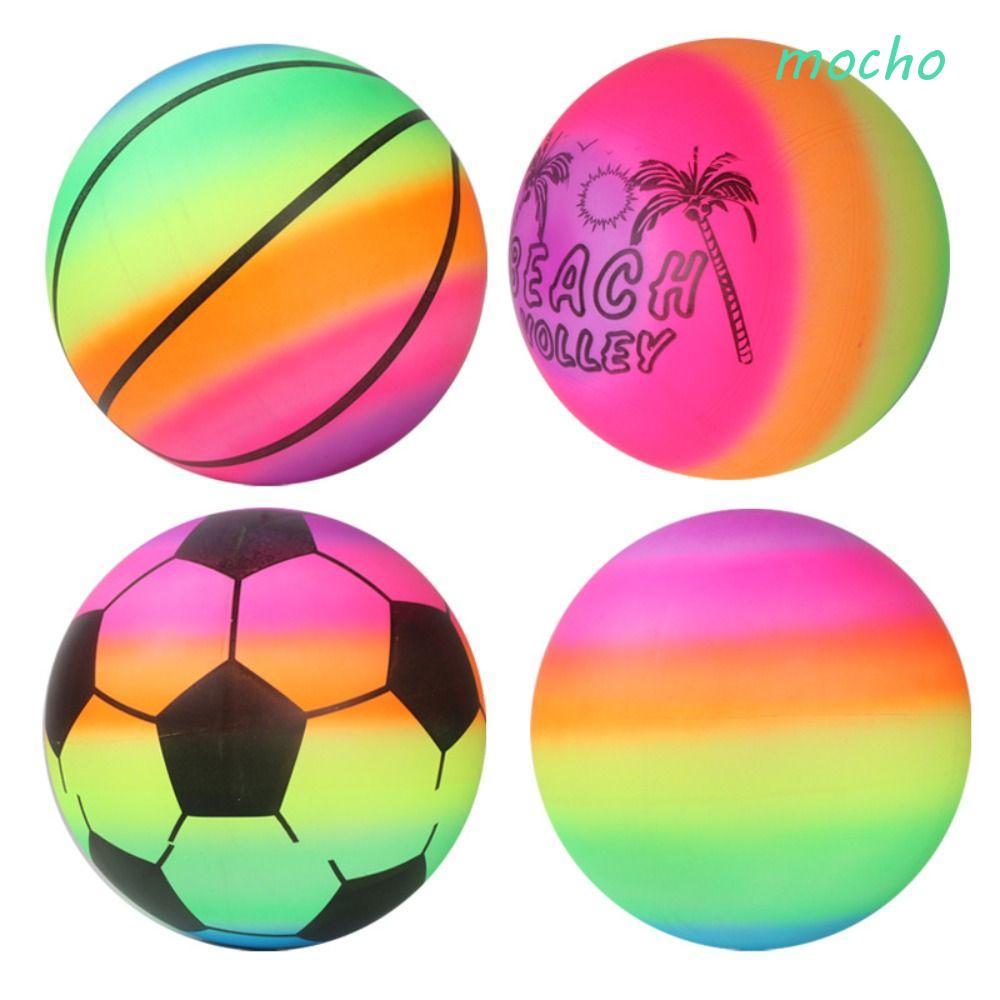 MOCHO Beach Rainbow Balls Garden Party Supply Outdoor Kids Water Game Ball Ball Ball Inflatable Socc