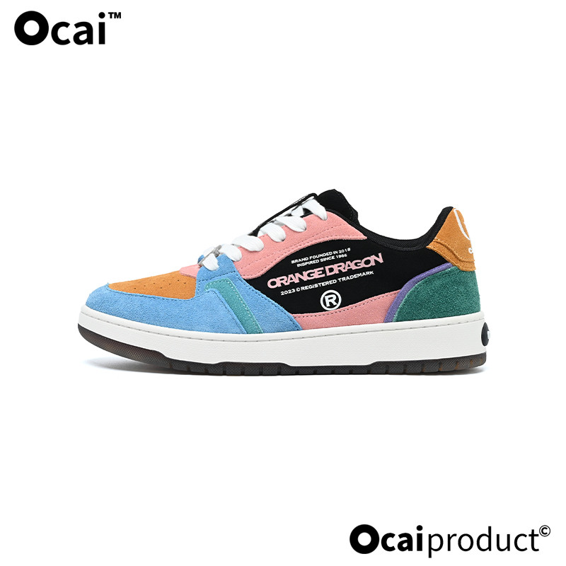 Ocai x STA สไตล์.orange Dragon มัคคرون รองเท้าผ้าใบแฟชันใหม่