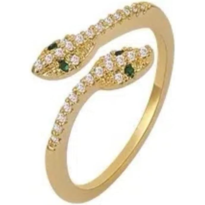 เพerring มรกตสองหัว วิลโลนและทองคำ เครื่องประดับอเนกประสงค์สำหรับทุกเพศ