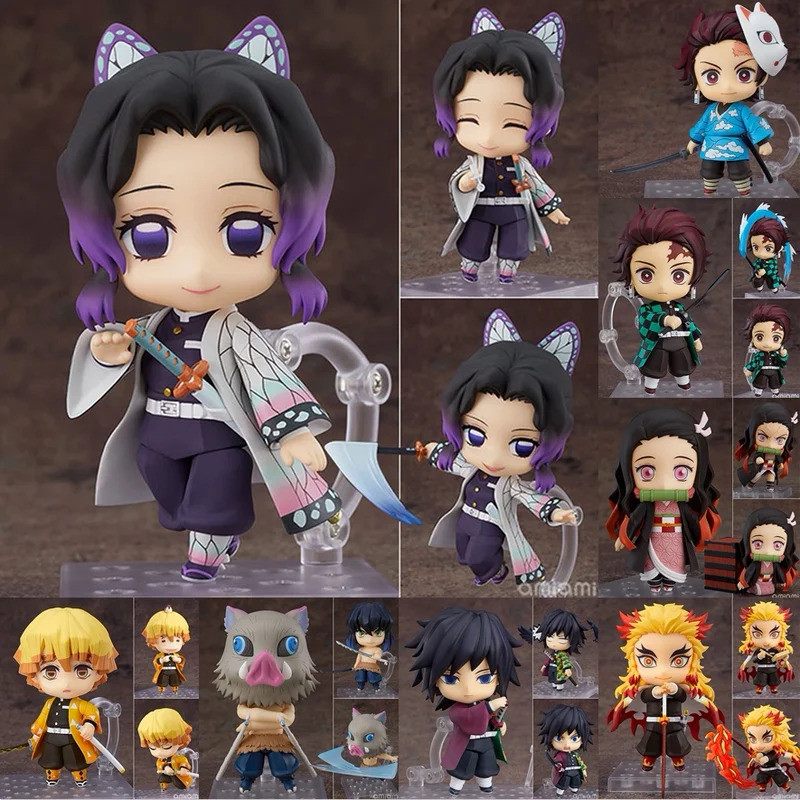 Nendoroid 2218 Tokito Muichiro Demon Slayer Kimetsu ไม่มี Yaiba Mist Hashira Chibi รูป Pvc รวบรวมเดส
