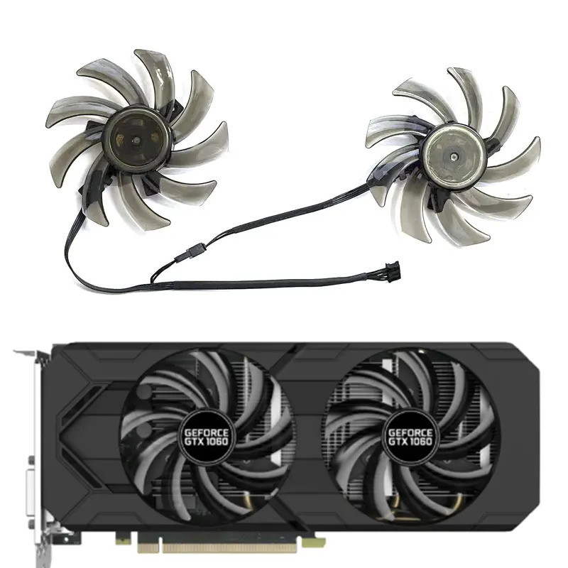ใหม่ 2FAN 4PIN GA91S2U เหมาะสําหรับ Gainward GTX 1060 1070 1070 Ti 85MM GA91S2U GTX1060 GTX1070/1070