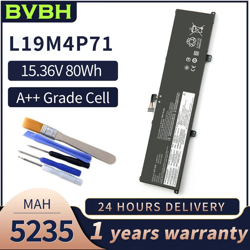 BVBH L19M4P71 ใหม่ L19C4P71 แบตเตอรี่สําหรับ Lenovo ThinkPad P1 Gen 3rd TP00099D 5B10X19048 แบตเตอรี