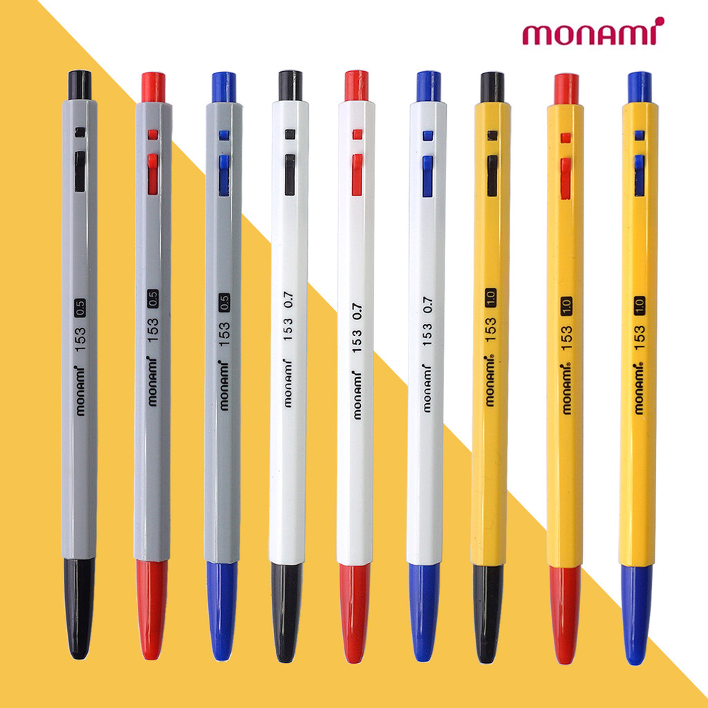 Monami เกาหลี Monami0.7 มม.ปากกาปากกาลูกลื่นการเรียนรู้ภาพวาด Hook Line BP153 Monami