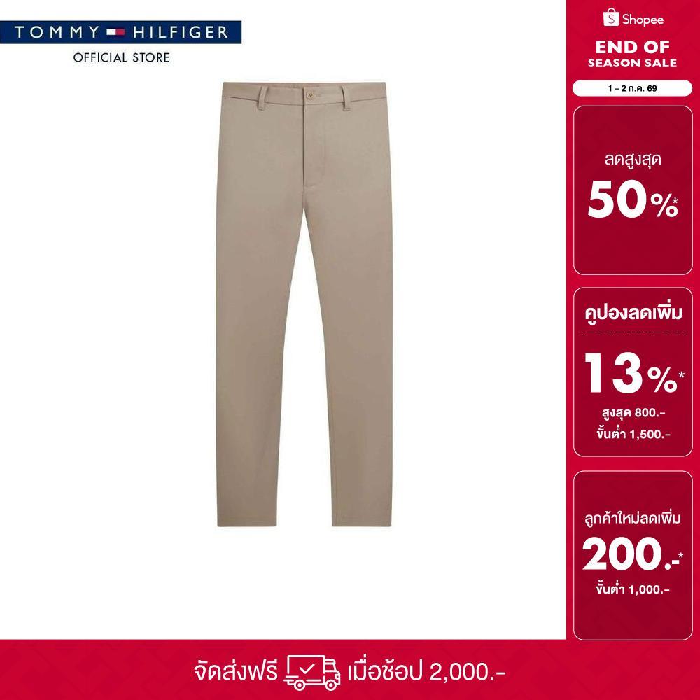 Tommy Hilfiger กางเกง ผู้ชาย รุ่น MW0MW40176 AFE - สีน้ำตาล ทรง Straight