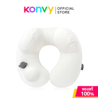 Konvy Portable Inflatable Neck Pillow 1pc คอนวี่ หมอนรองคอแบบเป่าลม (Blue/Gray/Beige)