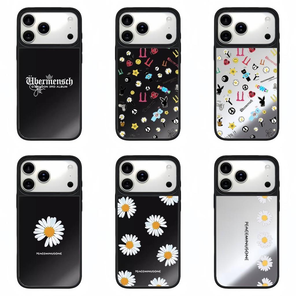 เคสโทรศัพท์ ลาย GD PEACEMINUSONE ขอบดำ กระจกเงา เคสแม่เหล็ก กันกระแทก สำหรับ iPhone 17 Pro Max 16 Pr