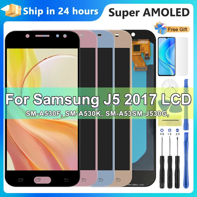 5.2 สําหรับ Samsung สําหรับ J5 Pro J530 J530F J530G J530S J5 2017 LCD Touch Screen Display Digitizer