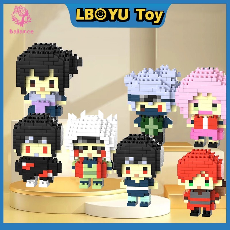 Naruto Anime Building Blocks Kakashi 3D ของเล่นสําหรับเด็กของขวัญเด็ก